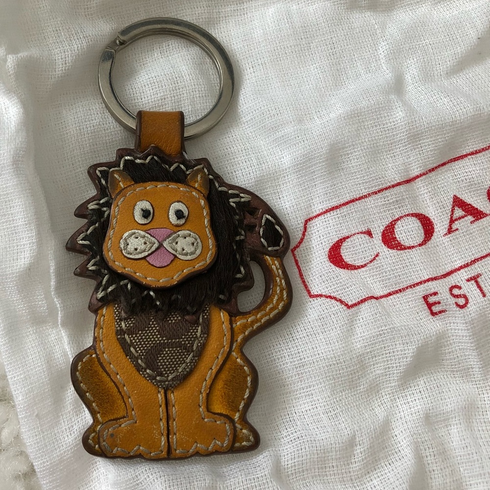 Coach Lion Keychain - RARE!